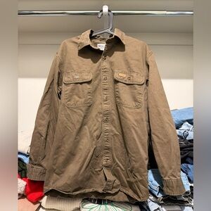 Carhartt Men's Dark Brown Work Wear Shirt